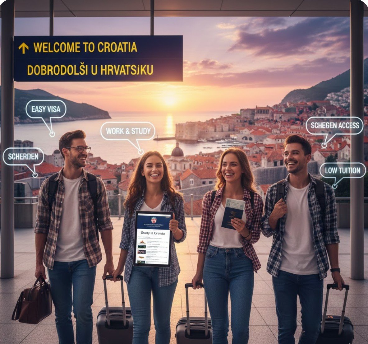 travel to croatia no visa no agent